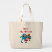 Ik hou van mijn mama grote tote bag (Achterkant)