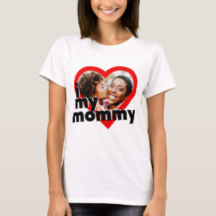 Ik hou van mijn mama Happy Moederdag Heart T-shirt
