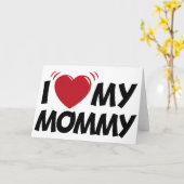 Ik hou van mijn mama kaart (Gele Bloem)