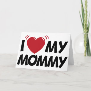 Ik hou van mijn mama kaart