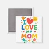 Ik hou van mijn mama magneet (Voorkant / Achterkant)