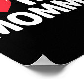 Ik hou van mijn mama Moederdag cadeautjes voor mam Poster (Hoek)