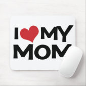 Ik hou van mijn mama Moederdag Mousepad Muismat (Met muis)