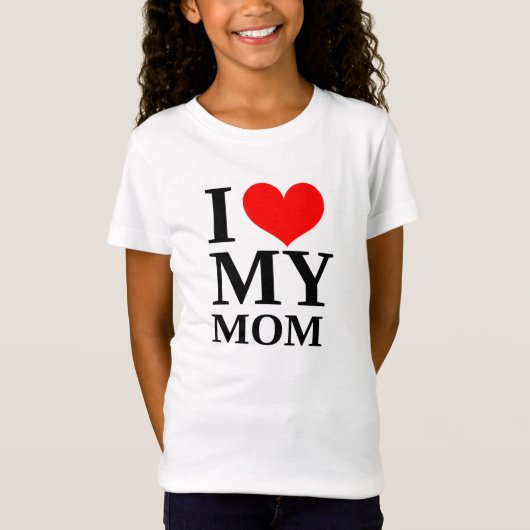 Ik hou van mijn mama Moederdag T-Shirt (Voorkant)