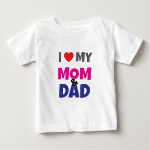 Ik hou van mijn mama papa - Hart Baby Peuter T-shi