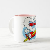 Ik hou van mijn mama Rag Doll & Hearts Tweekleurige Koffiemok (Voorkant links)