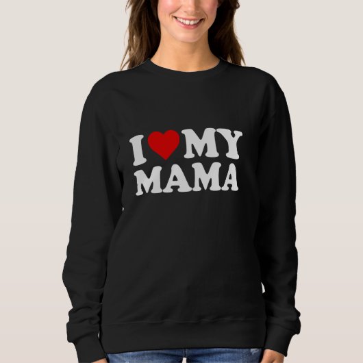 Ik hou van mijn mama Red Heart Pullover (Voorkant)