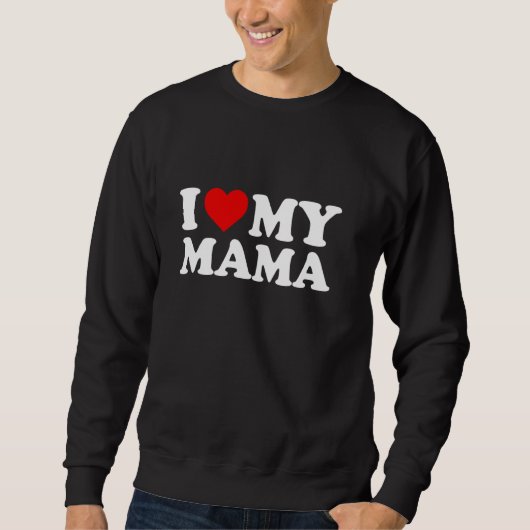 Ik hou van mijn mama Red Heart Pullover (Voorkant)