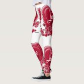 Ik hou van mijn mama rode harten leggings (Links)