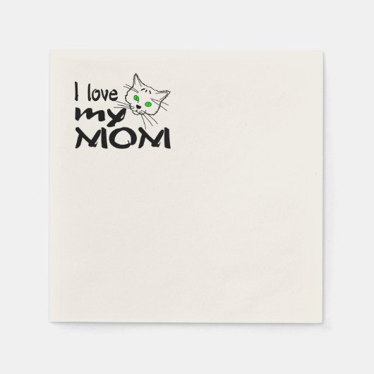 Ik hou van mijn mama servet (Voorkant)