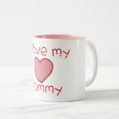 Ik hou van mijn mama tweekleurige koffiemok (Voorkant rechts)
