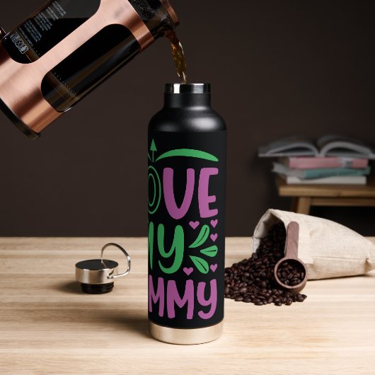 Ik hou van mijn mama waterfles (Koffie)