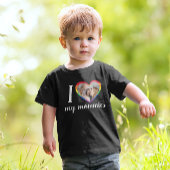 Ik hou van mijn mama's LGTB kleuren vlag hart