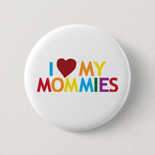Ik hou van mijn mama's ronde button 5,7 cm (Voorkant)