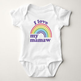 Ik hou van mijn Mamaw - Cute Regenboog Romper