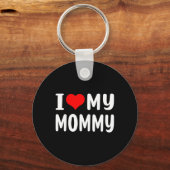 Ik hou van mijn mammie grappige Moederdag cadeautj Sleutelhanger (Voorkant)