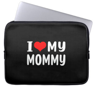 Ik hou van mijn mammie leuk voor moeder mama laptop sleeve