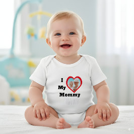 Ik hou van mijn mammie Valentijnsdag Moeders Foto  Romper