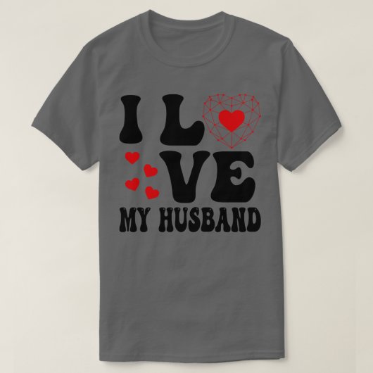 Ik hou van mijn man 1 t-shirt (Design voorkant)