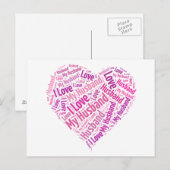 Ik hou van mijn man briefkaart (Voorkant / Achterkant)