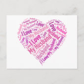 Ik hou van mijn man briefkaart (Voorkant)