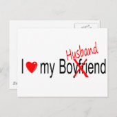 Ik hou van mijn man briefkaart (Voorkant / Achterkant)