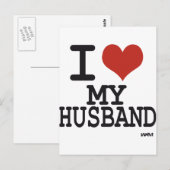 Ik hou van mijn man briefkaart (Voorkant / Achterkant)