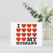 Ik hou van mijn man briefkaart (Staand voorkant)