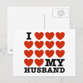 Ik hou van mijn man briefkaart (Voorkant / Achterkant)