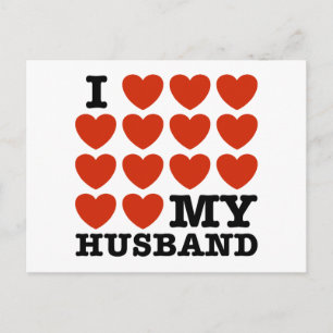 Ik hou van mijn man briefkaart