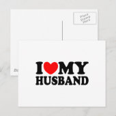 Ik hou van mijn man briefkaart (Voorkant / Achterkant)