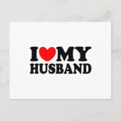 Ik hou van mijn man briefkaart (Voorkant)