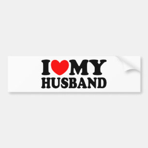 Ik hou van mijn man bumpersticker