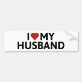 Ik hou van mijn man bumpersticker (Voorkant)