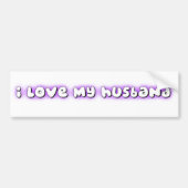 Ik hou van mijn man bumpersticker (Voorkant)