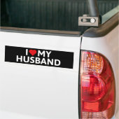 Ik hou van mijn man bumpersticker (Op Truck)