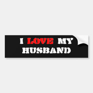 Ik hou van mijn man bumpersticker