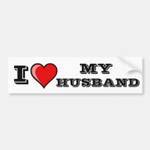 Ik hou van mijn man bumpersticker