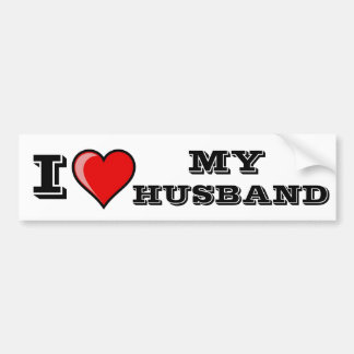 Ik hou van mijn man bumpersticker
