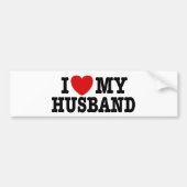 Ik hou van mijn man bumpersticker (Voorkant)