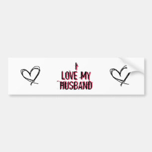 Ik hou van mijn man bumpersticker