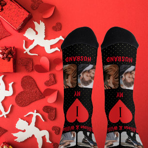 Ik hou van mijn man Couple 4 Namen Sokken