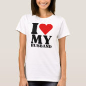 Ik hou van mijn man Funny Couples Valentijnsdag T-shirt (Voorkant)