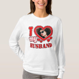 Ik hou van mijn man gepersonaliseerd t-shirt