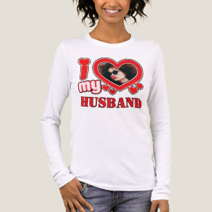 Ik hou van mijn man gepersonaliseerd Tri-Blend shirt