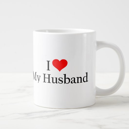 Ik hou van mijn man grote koffiekop (Rechts)