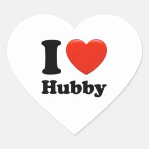 Ik hou van mijn man. hart sticker