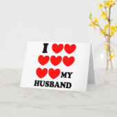 Ik hou van mijn man kaart (Gele Bloem)