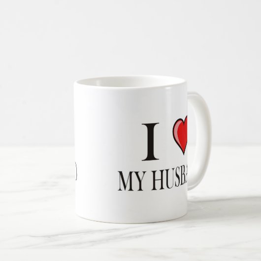 Ik hou van mijn man koffiemok (Voorkant rechts)