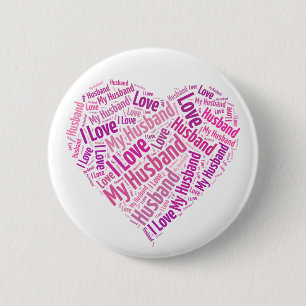 Ik hou van mijn man ronde button 5,7 cm